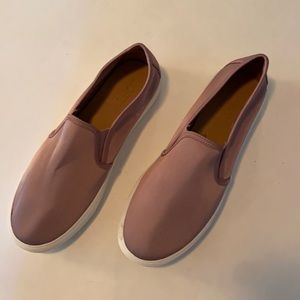 New Loft Rose Satin Slip On Sneakers 8.5